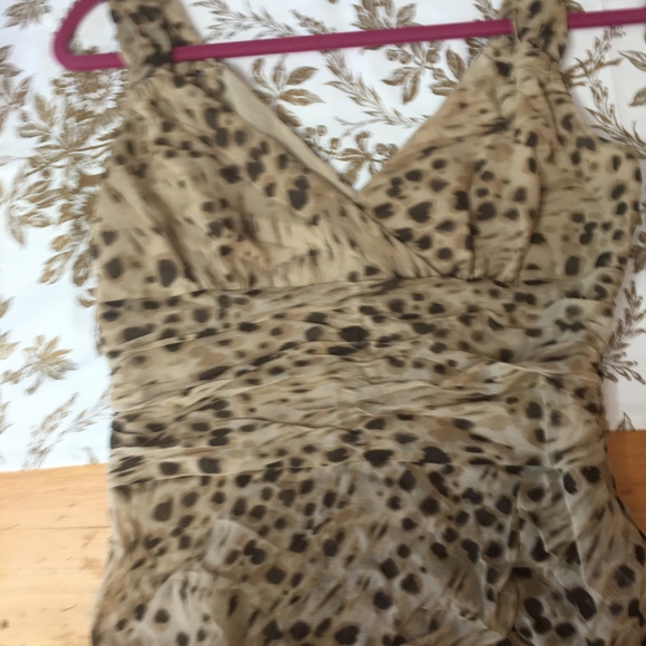 Banana Republic 100% Silk Cheetah Print Bodice - Picture 2 of 3